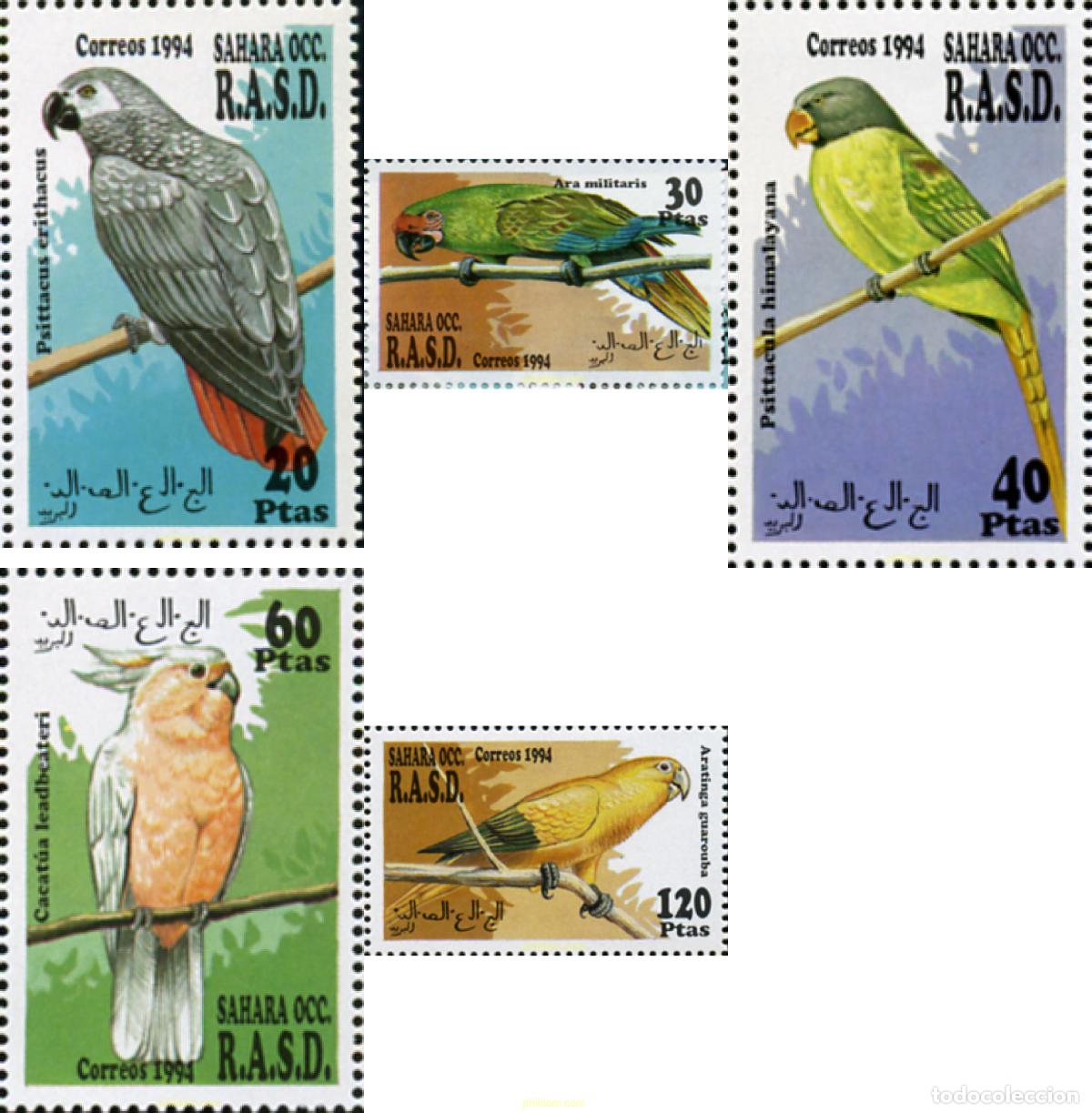 Sellos: 204680 MNH REPUBLICA ARABE SAHAURI DEMOCRATICA 1994 AVES