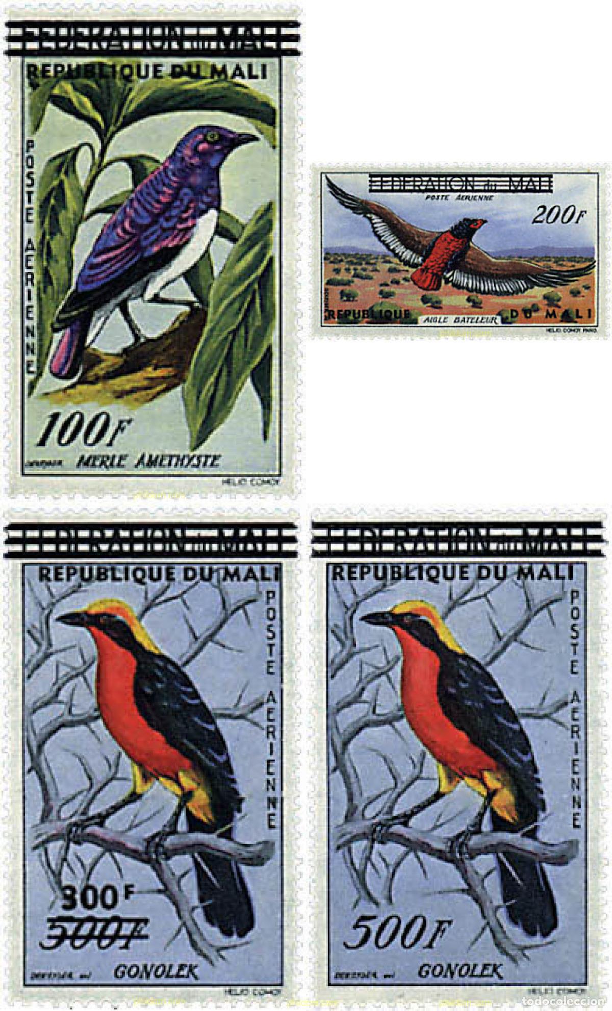 Sellos: 33953 MNH MALI 1960 AVES