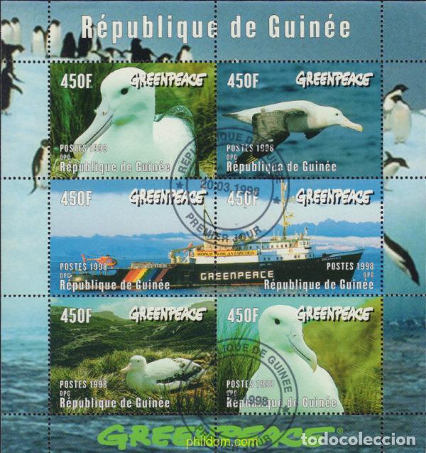 Sellos: 566832 USED GUINEA 1998 GREENPEACE