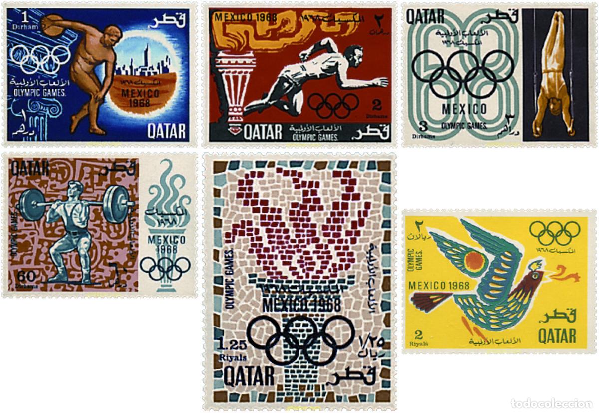 Sellos: 34944 MNH QATAR 1968 19 JUEGOS OLIMPICOS VERANO MEXICO 1968