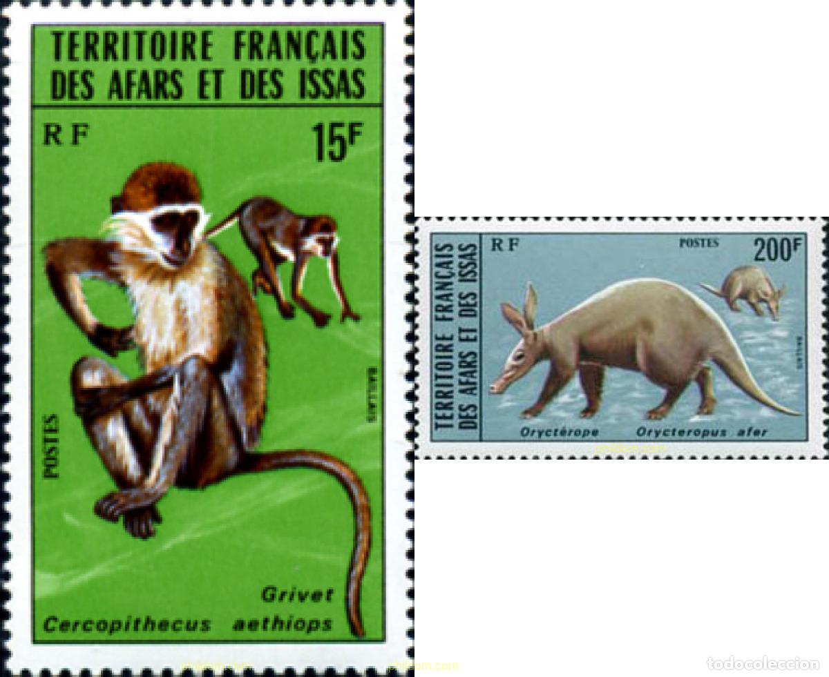 Sellos: 32153 MNH AFARS E ISSAS 1975 FAUNA