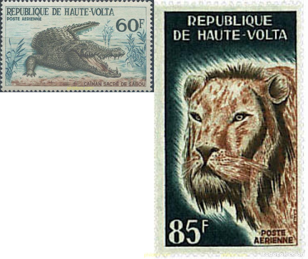 Sellos: 29233 MNH ALTO VOLTA 1965 FAUNA