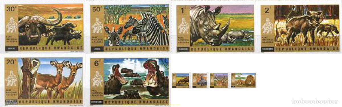 Sellos: 17876 MNH RUANDA 1972 PARQUE NACIONAL AKAGERA
