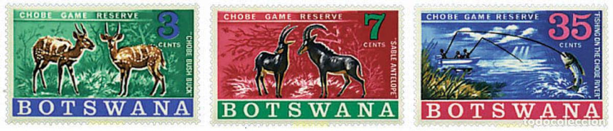 Sellos: 72721 MNH BOTSWANA 1967 RESERVA NACIONAL DE CHOBE.