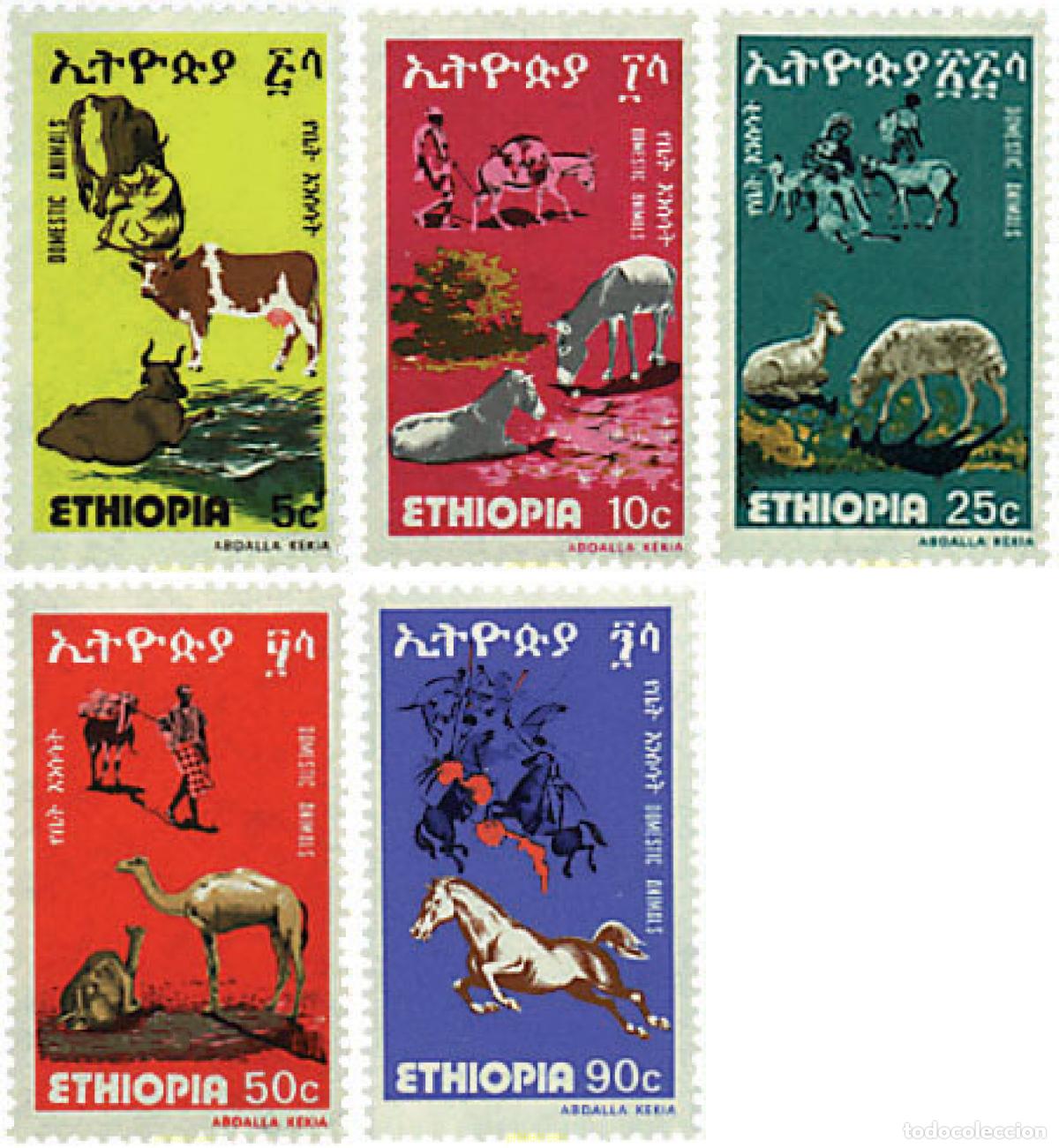 Francobolli: 30270 MNH ETIOPIA 1978 ANIMALES DOMESTICOS