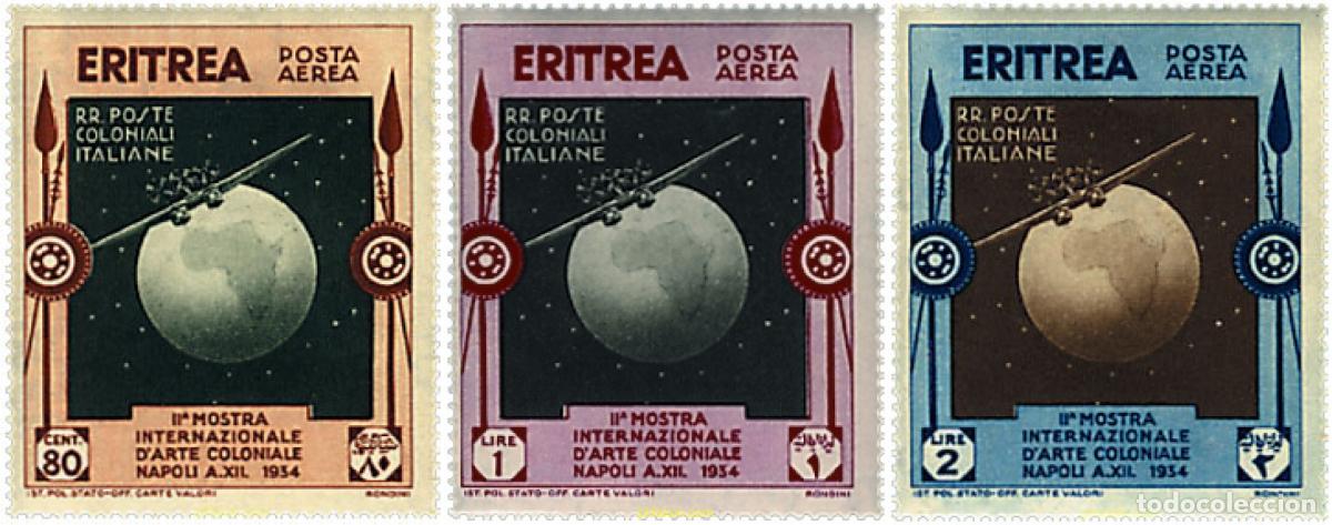 Sellos: 609115 MNH ERITREA. Colonia italiana 1934 2 EXPOSICION DE ARTE COLONIAL EN NAPOLES