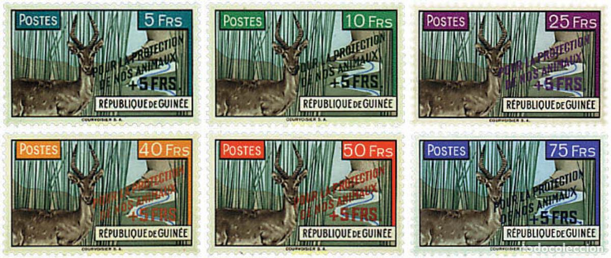 Sellos: 28640 MNH GUINEA 1961 ANTILOPES