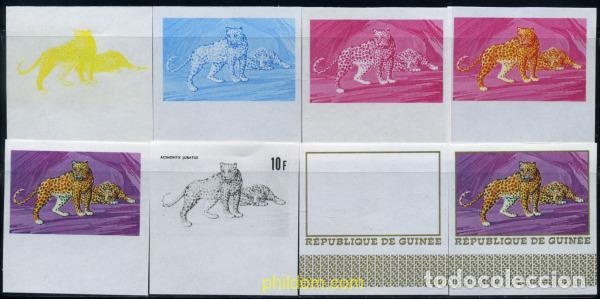 Sellos: 214565 MNH GUINEA 1968 FAUNA AFRICANA
