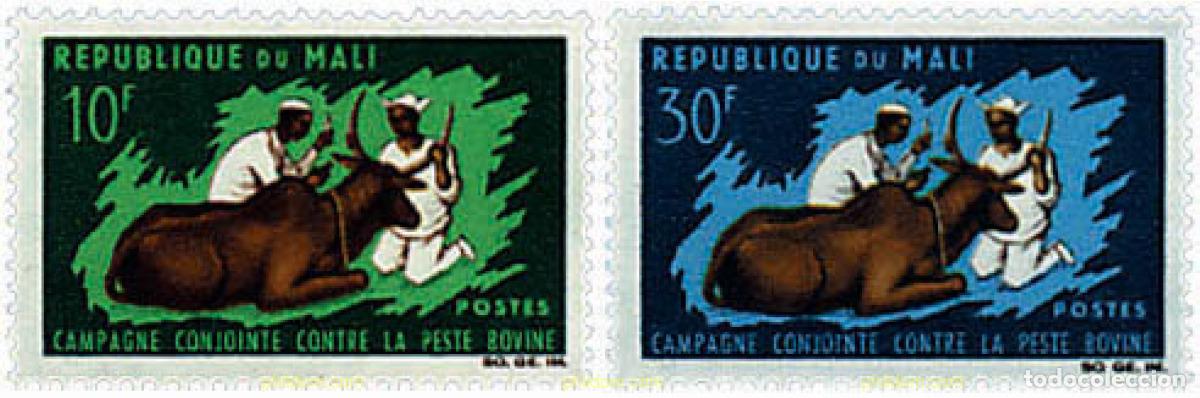 Sellos: 76562 MNH MALI 1967 LUCHA CONTRA LA PESTE BOVINA