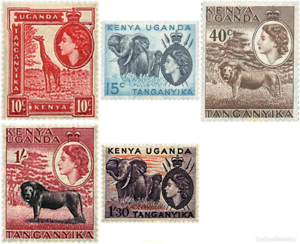 Sellos: 652477 MNH ESTE AFRICANO 1954 FAUNA