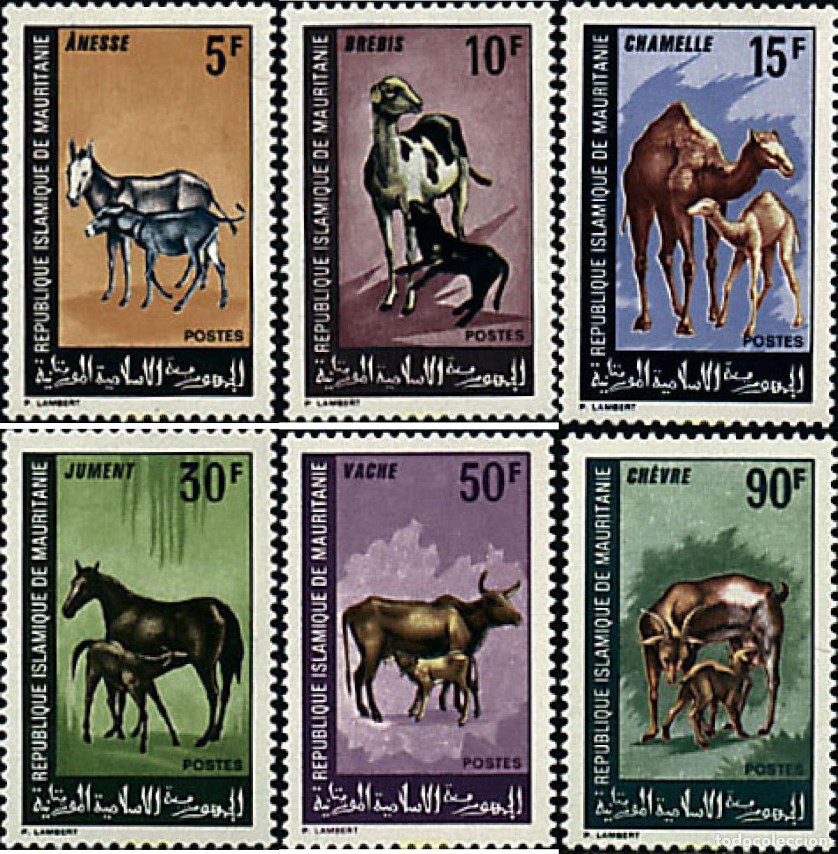 Sellos: 68127 MNH MAURITANIA 1968 ANIMALES DOMESTICOS