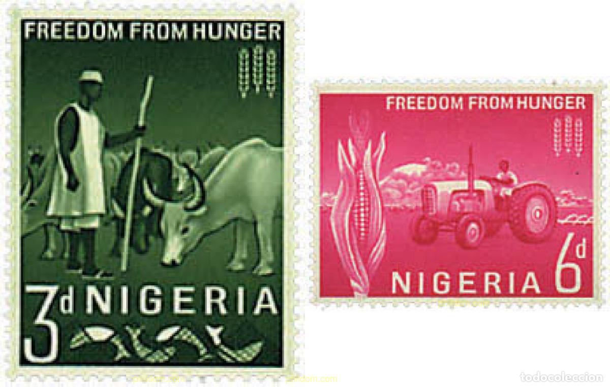 Sellos: 45160 MNH NIGERIA 1963 CAMPA&Ntilde;A MUNDIAL CONTRA EL HAMBRE