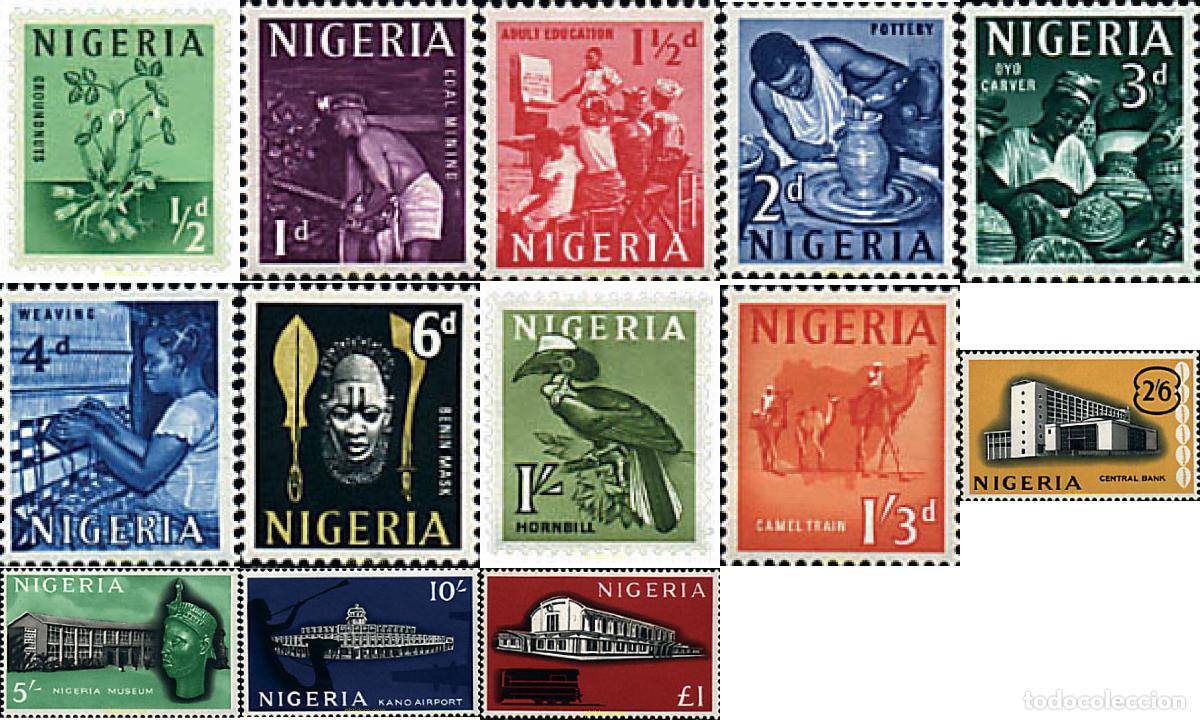 Sellos: 94730 MNH NIGERIA 1961 MOTIVOS VARIOS
