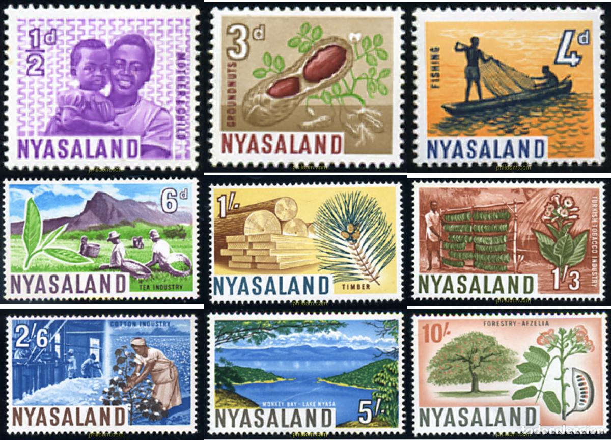 Sellos: 637385 MNH NYASSALANDIA 1964 MOTIVOS VARIOS