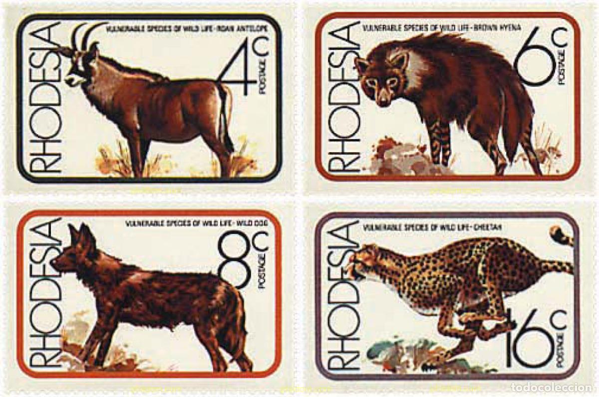 Sellos: 54093 MNH RODESIA 1976 MAMIFEROS