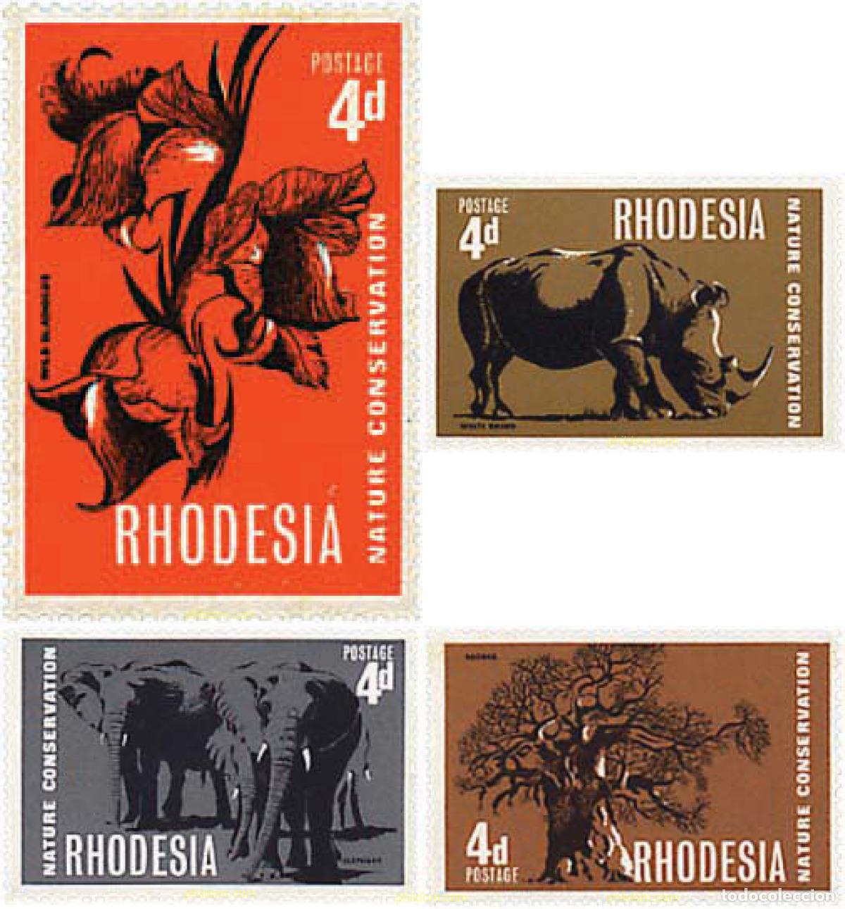 Sellos: 93838 MNH RODESIA 1967 CONSERVACION DE LA NATURALEZA