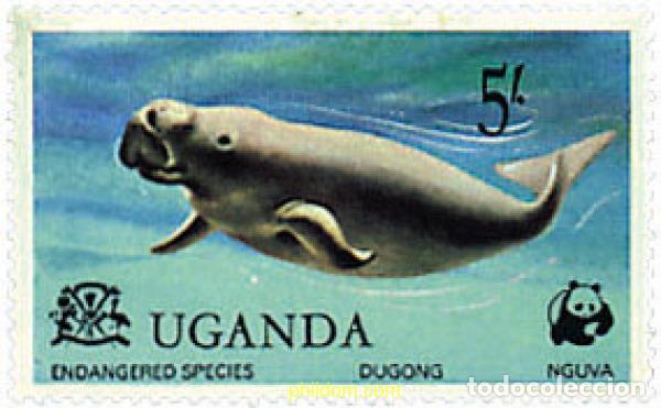 Sellos: 214221 MNH UGANDA 1977 FAUNA EN PELIGRO DE EXTINCION