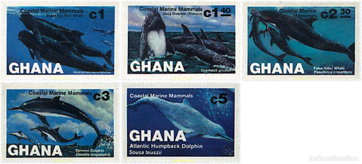 Sellos: 63381 MNH GHANA 1983 MAMIFEROS MARINOS