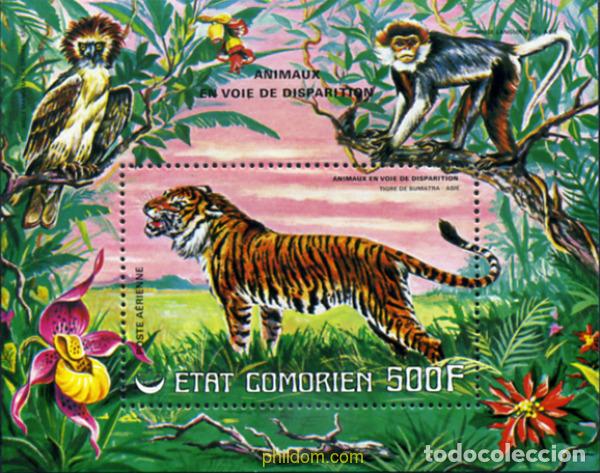 Sellos: 73041 MNH COMORES 1977 FAUNA EN PELIGRO DE EXTINCION