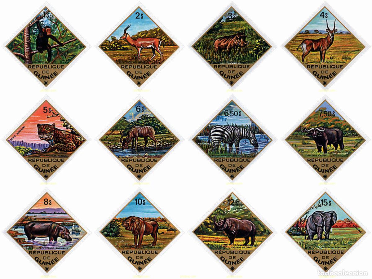 Sellos: 71744 MNH GUINEA 1975 MAMIFEROS