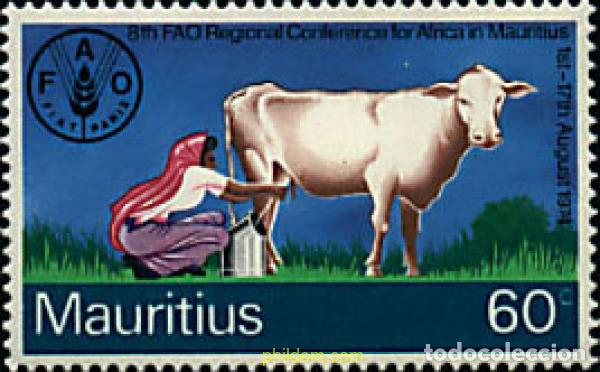 Sellos: 28734 MNH MAURICIO 1974 CONFERENCIA DE LA FAO