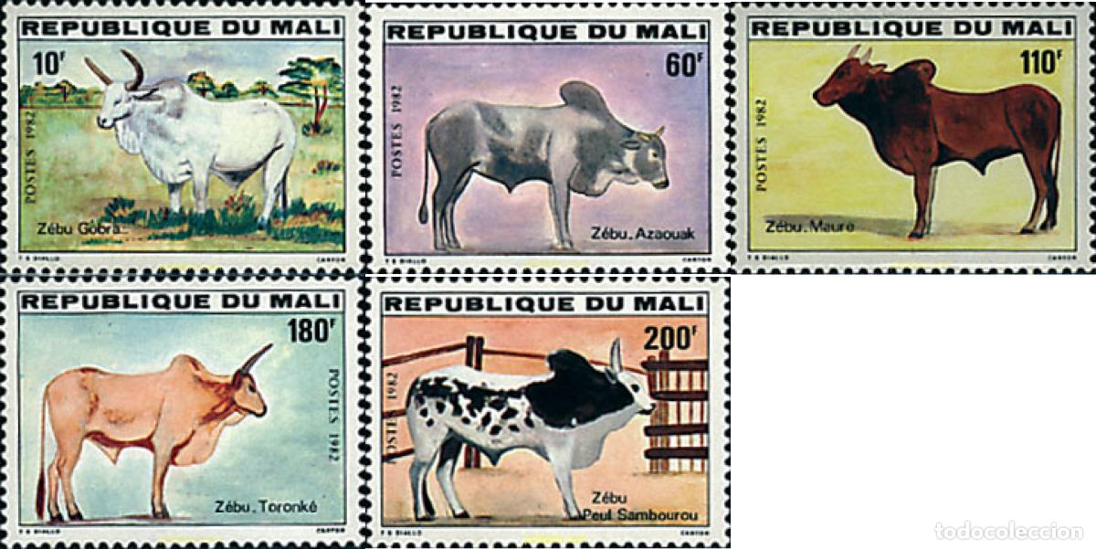 Sellos: 211849 HINGED MALI 1982 FAUNA - CEB&Uacute;S