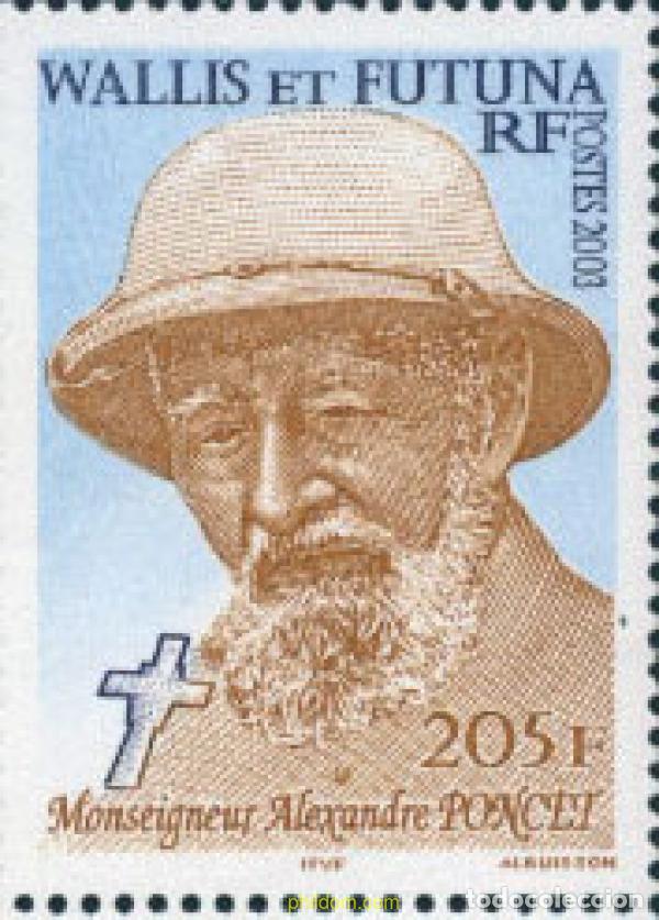 Sellos: 133343 MNH WALLIS Y FUTUNA 2003 HOMENAJE A MONSE&Ntilde;OR ALEXANDRE PONCET