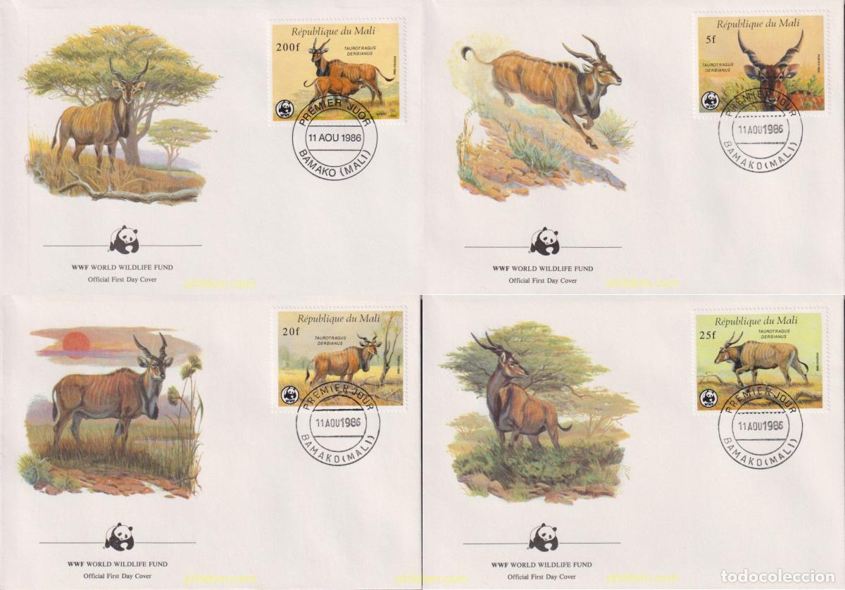Sellos: 23101 MNH MALI 1986 FAUNA EN PELIGRO DE EXTINCION - ALCE DE DERBY