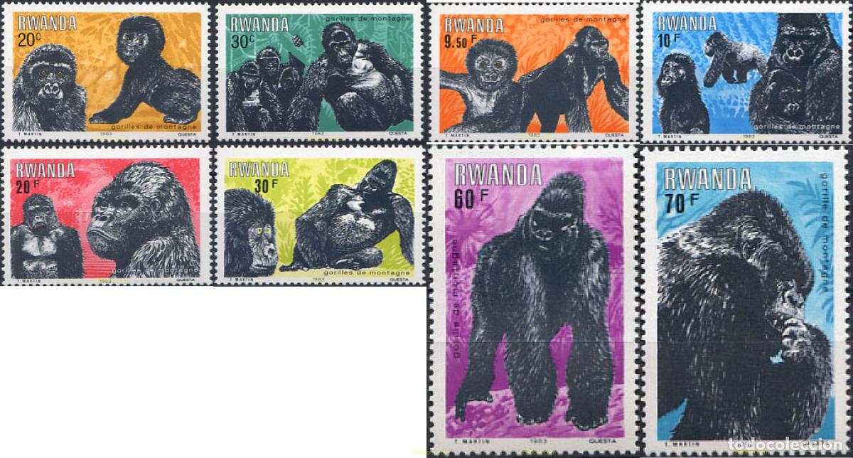 Sellos: 28736 MNH RUANDA 1983 MAMIFEROS