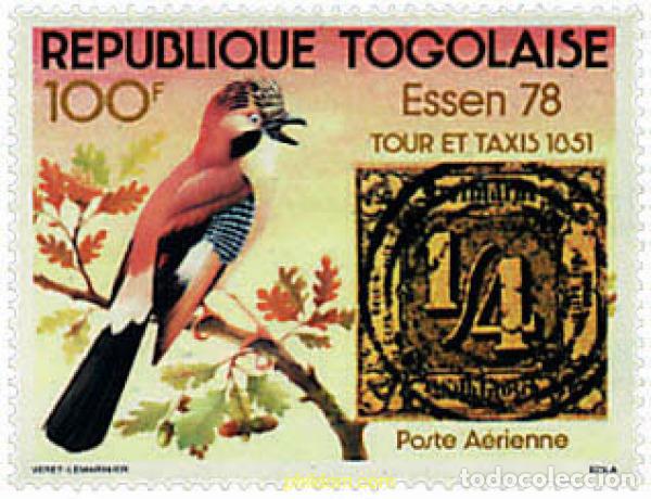 Sellos: 678697 MNH TOGO 1978 PHILEXAFRIQUE II 79 Y ESSEN 78
