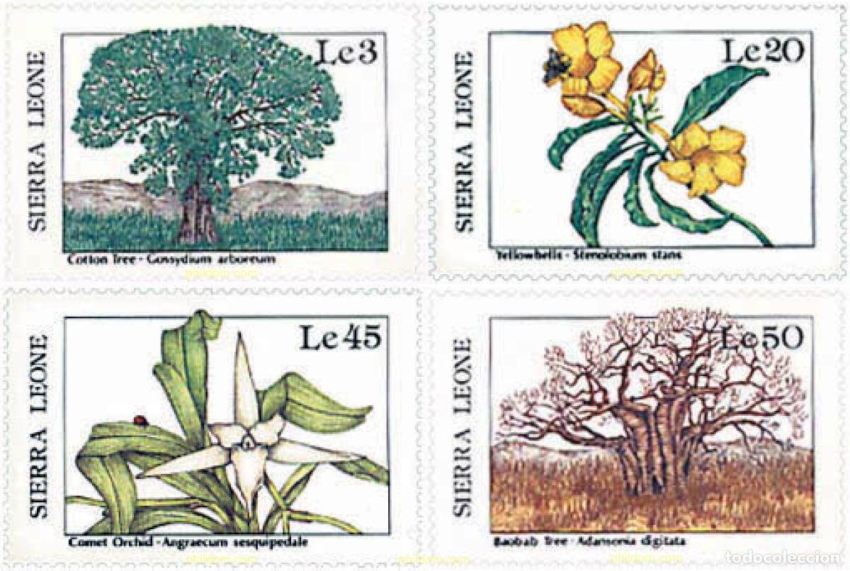 Sellos: 232165 MNH SIERRA LEONA 1987 FAUNA Y FLORA