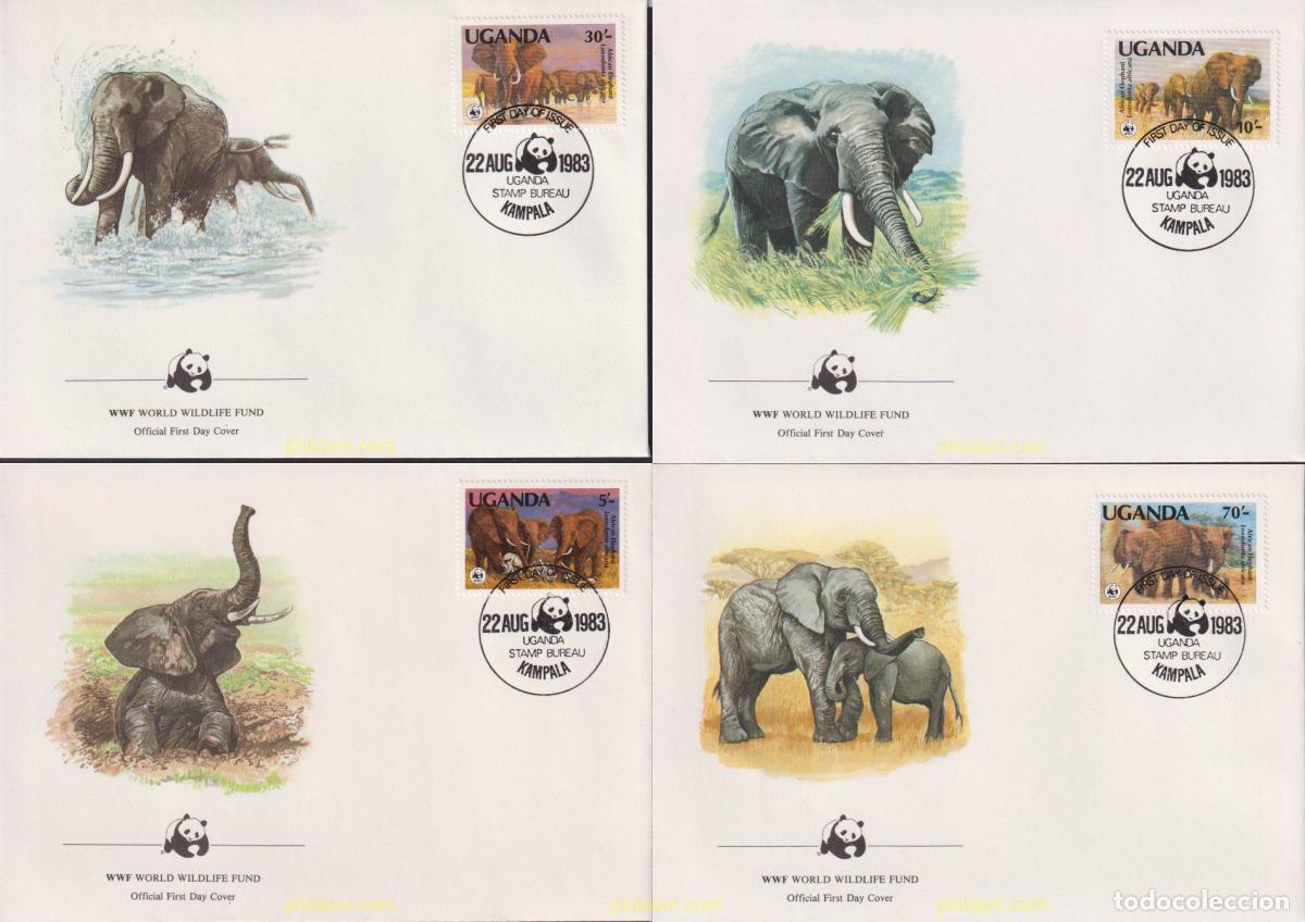 Sellos: 23070 MNH UGANDA 1983 ELEFANTE AFRICANO
