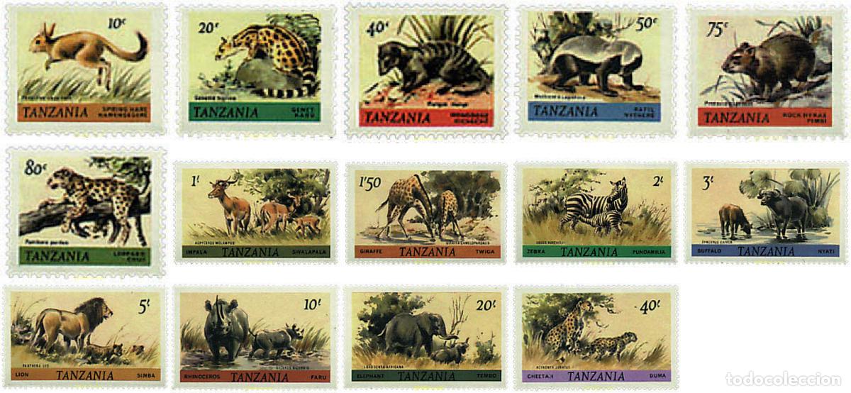 Sellos: 77007 MNH TANZANIA 1980 MAMIFEROS