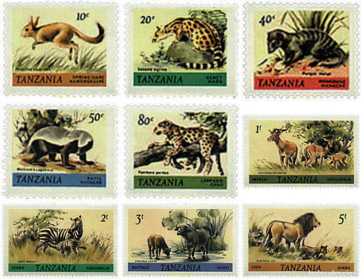 Sellos: 365482 MNH TANZANIA 1980 MAMIFEROS