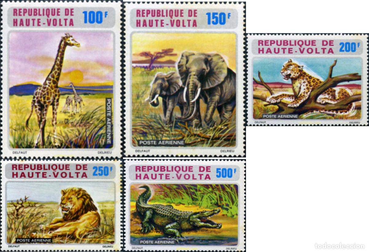 Sellos: 34889 MNH ALTO VOLTA 1973 FAUNA SALVAJE