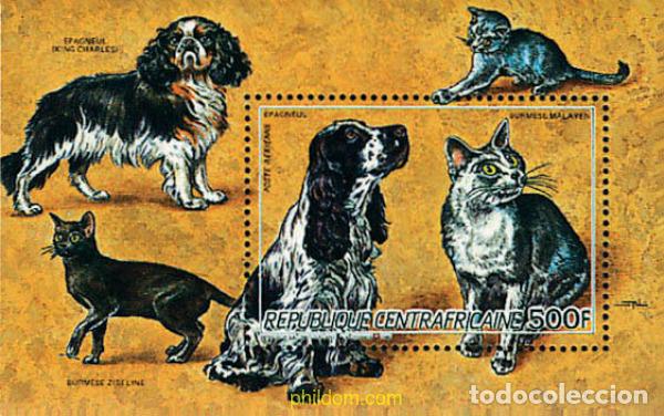 Sellos: 38014 MNH CENTROAFRICANA 1986 PERROS Y GATOS