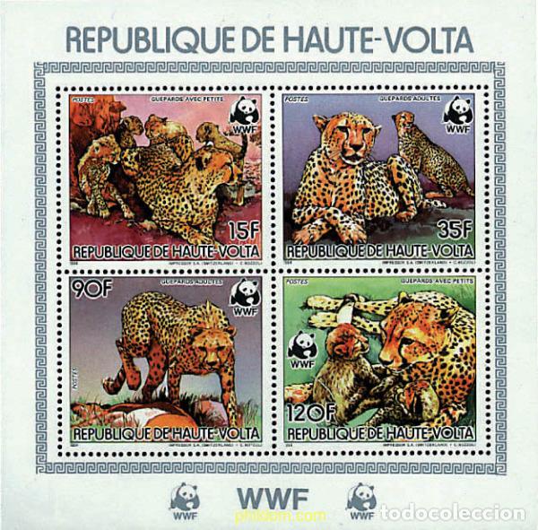 Sellos: 4240 MNH ALTO VOLTA 1984 GUEPARDO