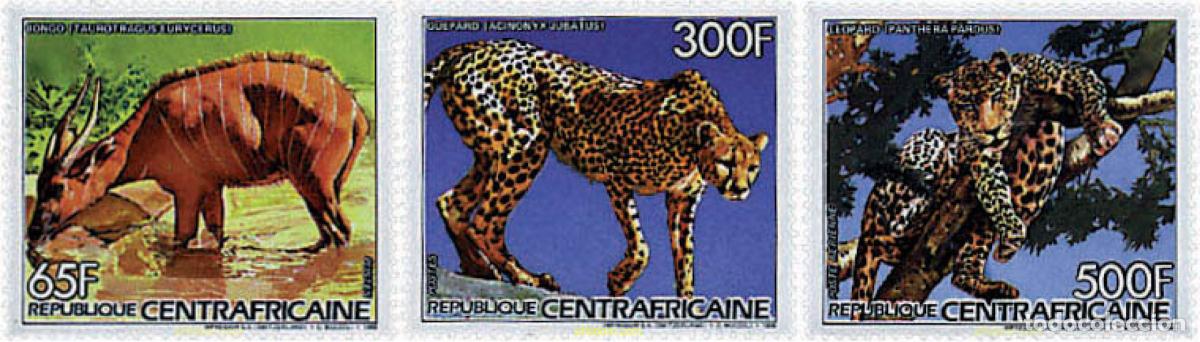 Sellos: 340709 MNH CENTROAFRICANA 1986 FAUNA Y FLORA DE CENTROAFRICA