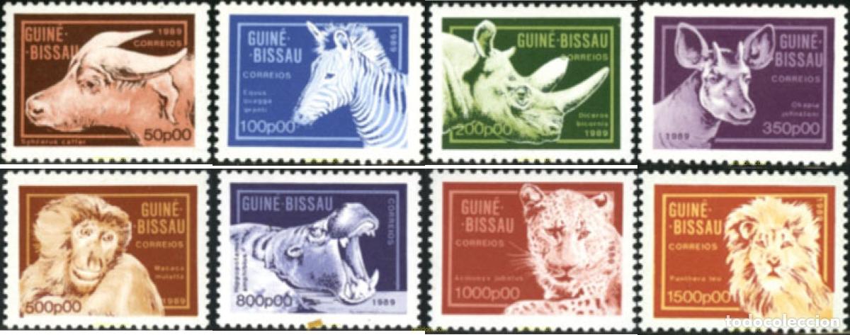 Sellos: 68235 MNH GUINEA BISSAU 1989 MAMIFEROS