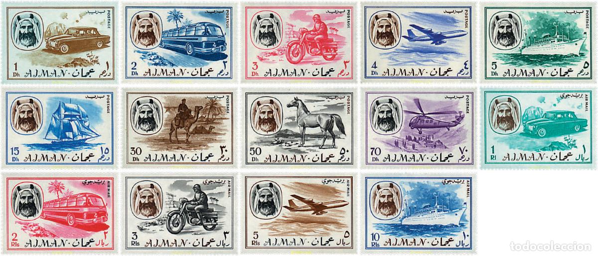 Sellos: 38994 MNH AJMAN 1967 MEDIOS DE TRANSPORTE