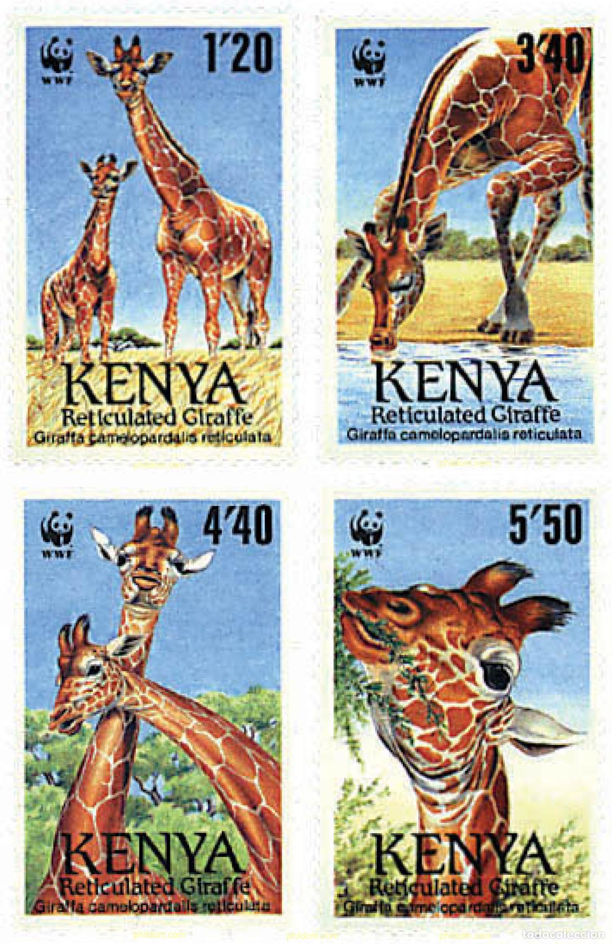 Sellos: 74287 MNH KENIA 1989 JIRAFA RETICULADA