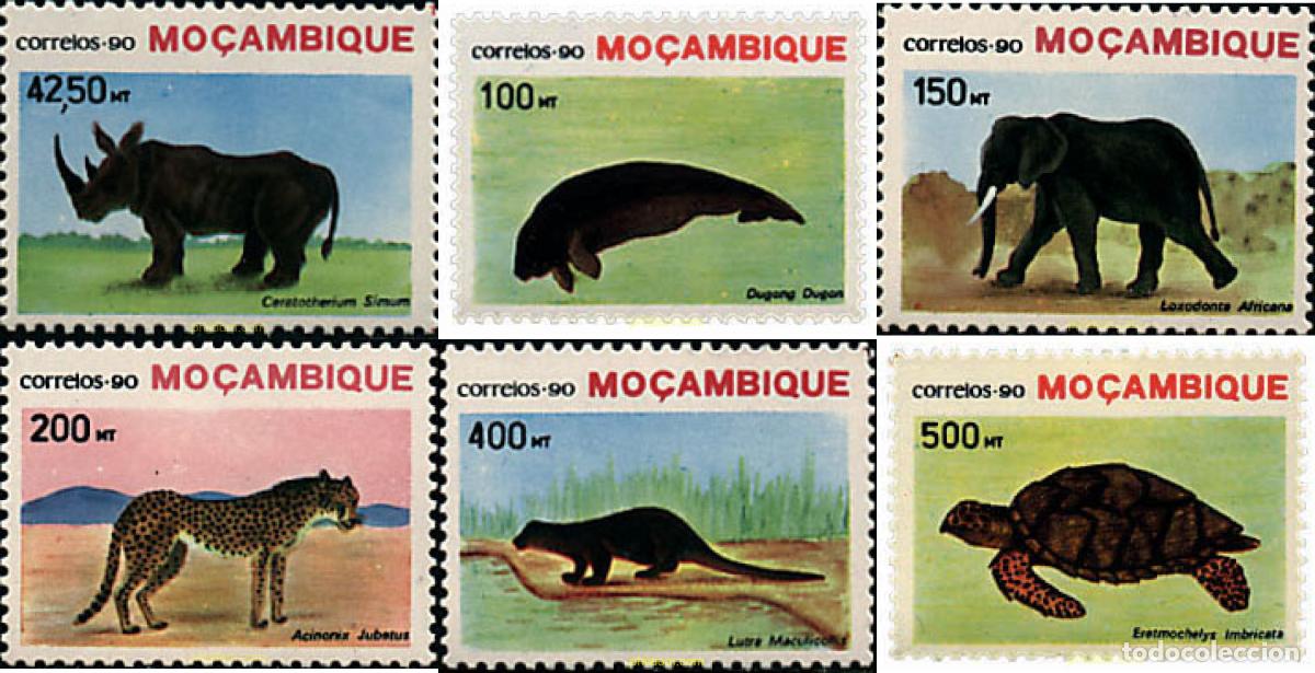 Sellos: 29059 MNH MOZAMBIQUE 1990 FAUNA EN PELIGRO DE EXTINCION