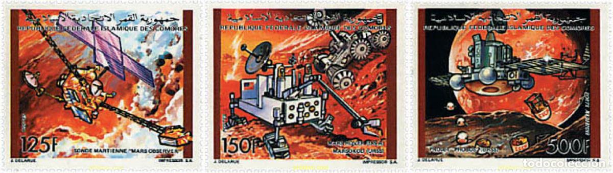 Sellos: 607663 MNH COMORES 1992 PROGRAMAS ESPACIALES