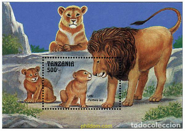 Briefmarken: 365276 MNH TANZANIA 1993 FAUNA SALVAJE