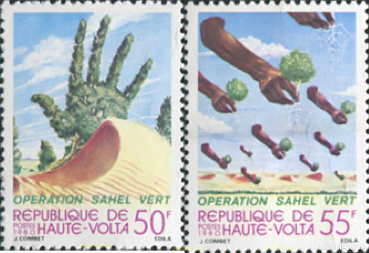 Sellos: 38559 MNH ALTO VOLTA 1980 OPERACION SAHEL VERDE