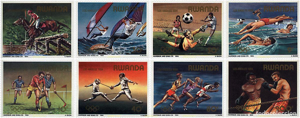 Sellos: 57504 MNH RUANDA 1984 23 JUEGOS OLIMPICOS VERANO LOS ANGELES 1984