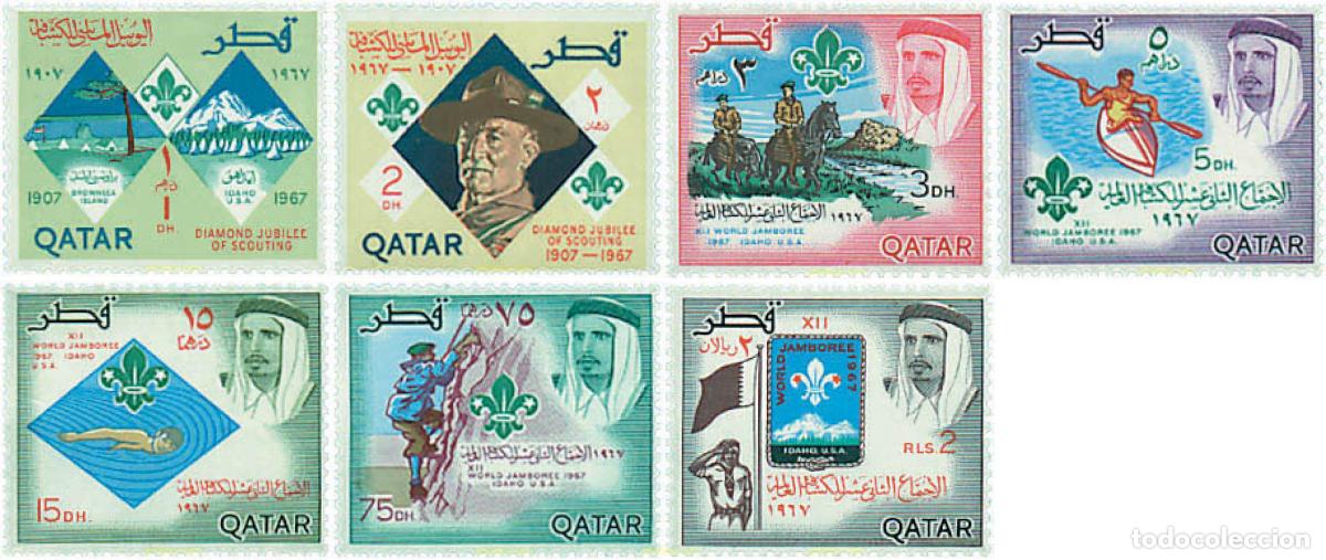 Sellos: 38853 MNH QATAR 1967 60 ANIVERSARIO DEL ESCULTISMO