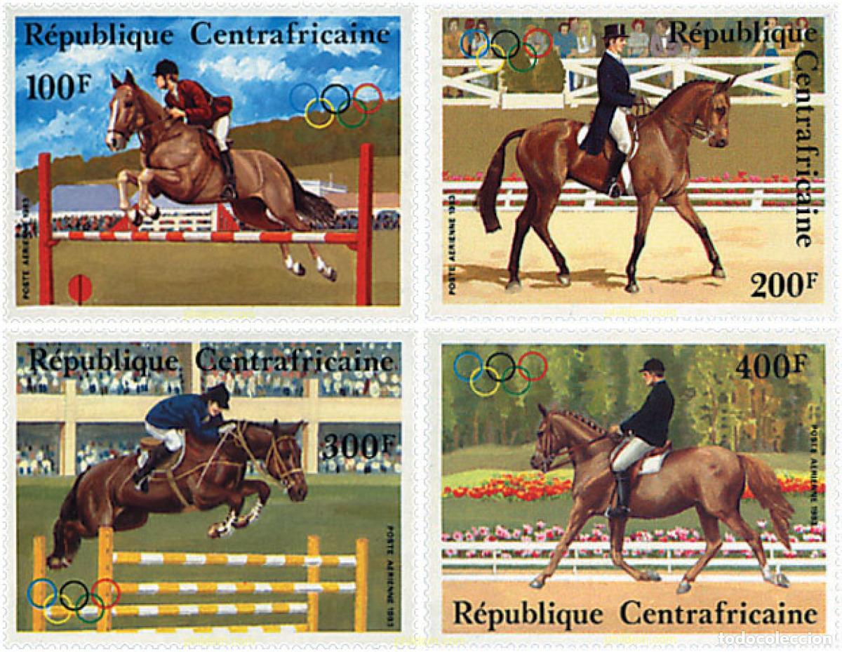 Sellos: 53978 MNH CENTROAFRICANA 1983 23 JUEGOS OLIMPICOS VERANO LOS ANGELES 1984