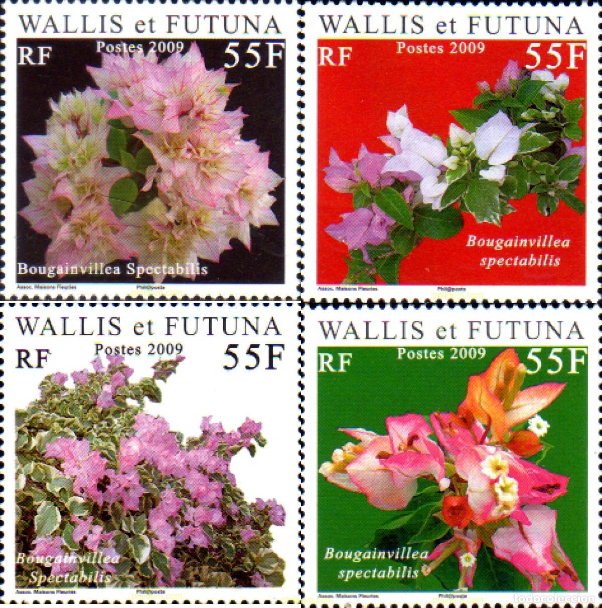 Sellos: 231240 MNH WALLIS Y FUTUNA 2009 FLORES - BONGAVILIAS