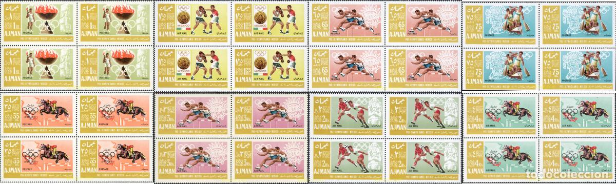 Sellos: 262927 MNH AJMAN 1967 19 JUEGOS OLIMPICOS VERANO MEXICO 1968